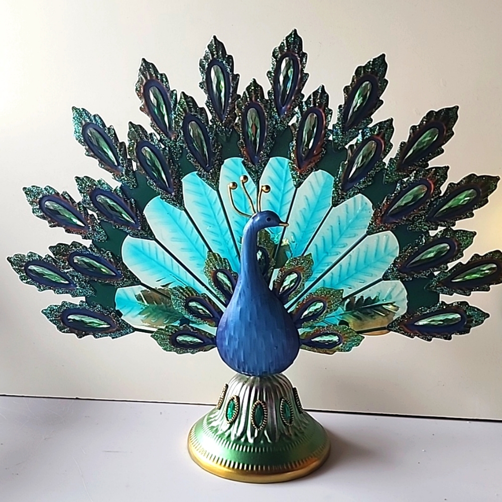 Metal Peacock 3 Tiers Candle Holders.